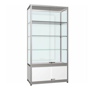Vitrina tip turn, 2 usi, cu dulap