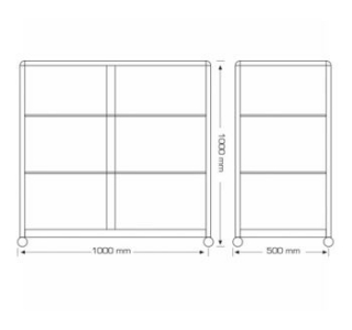 Vitrina tip masa, fara dula